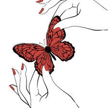 Оригинал схемы вышивки «Бабочка» (№2221016)