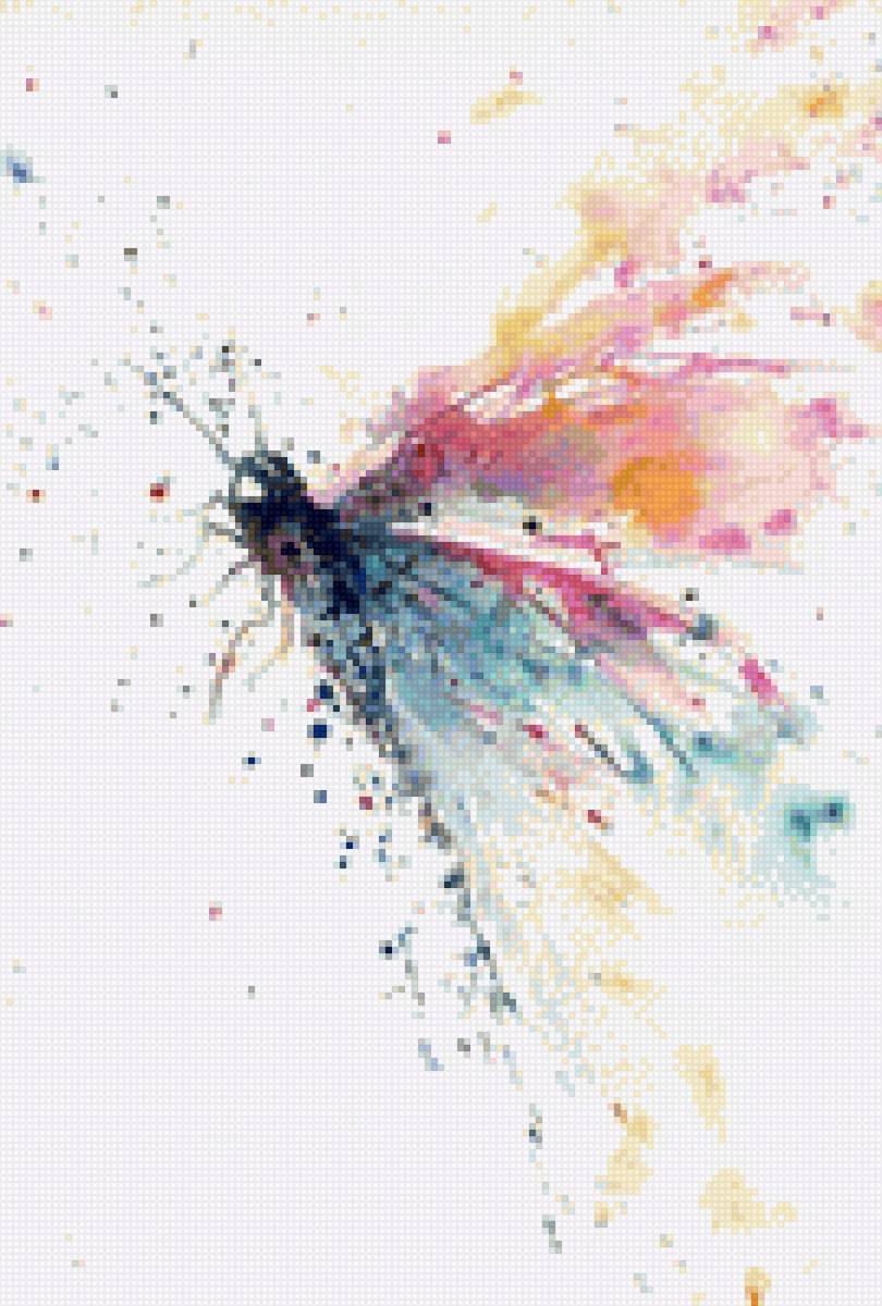 акварельная стрекоза 2 - акварельная, стрекоза, 2 - предпросмотр