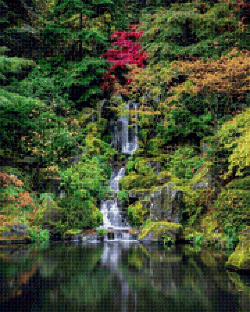 Водопад - природа, водопад, пейзаж - предпросмотр