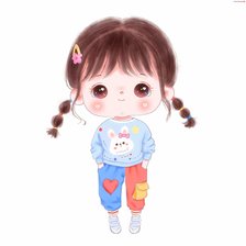 Схема вышивки «Lng.01-litte girl»