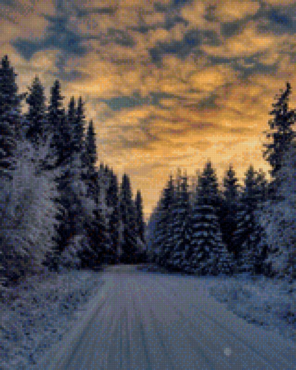 Зима - лес, снег, зима - предпросмотр