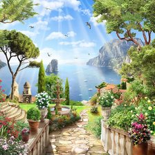 Схема вышивки «выходк к морю»