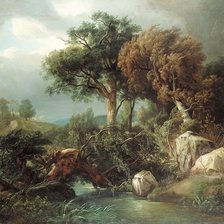 Схема вышивки «Пейзаж»