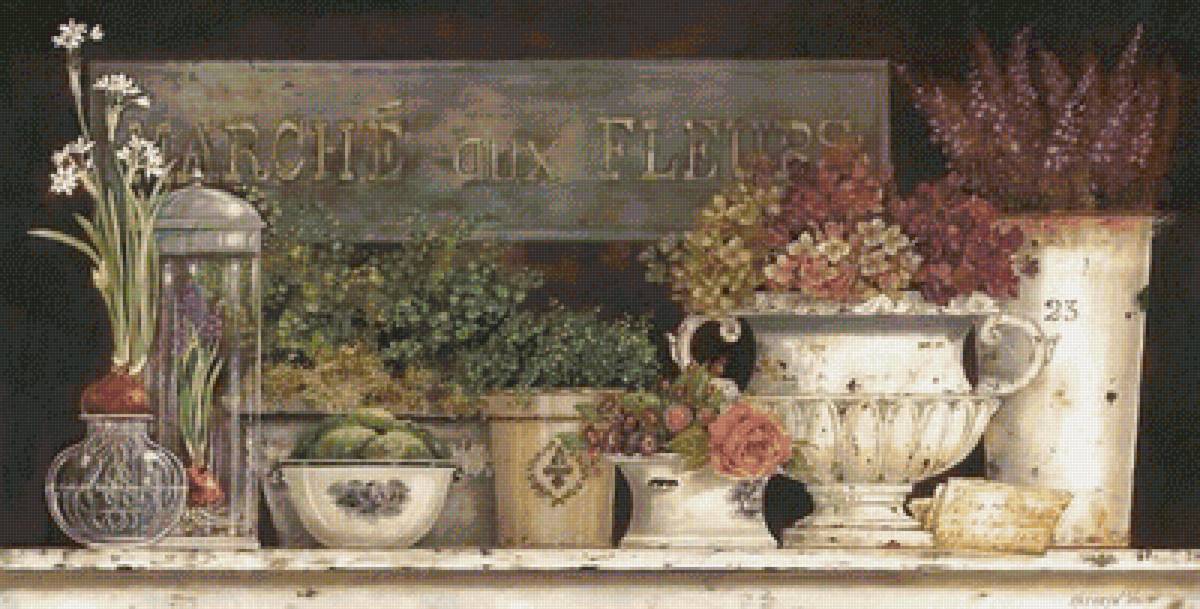 Прованс - дом, полочка, уют, цветы - предпросмотр