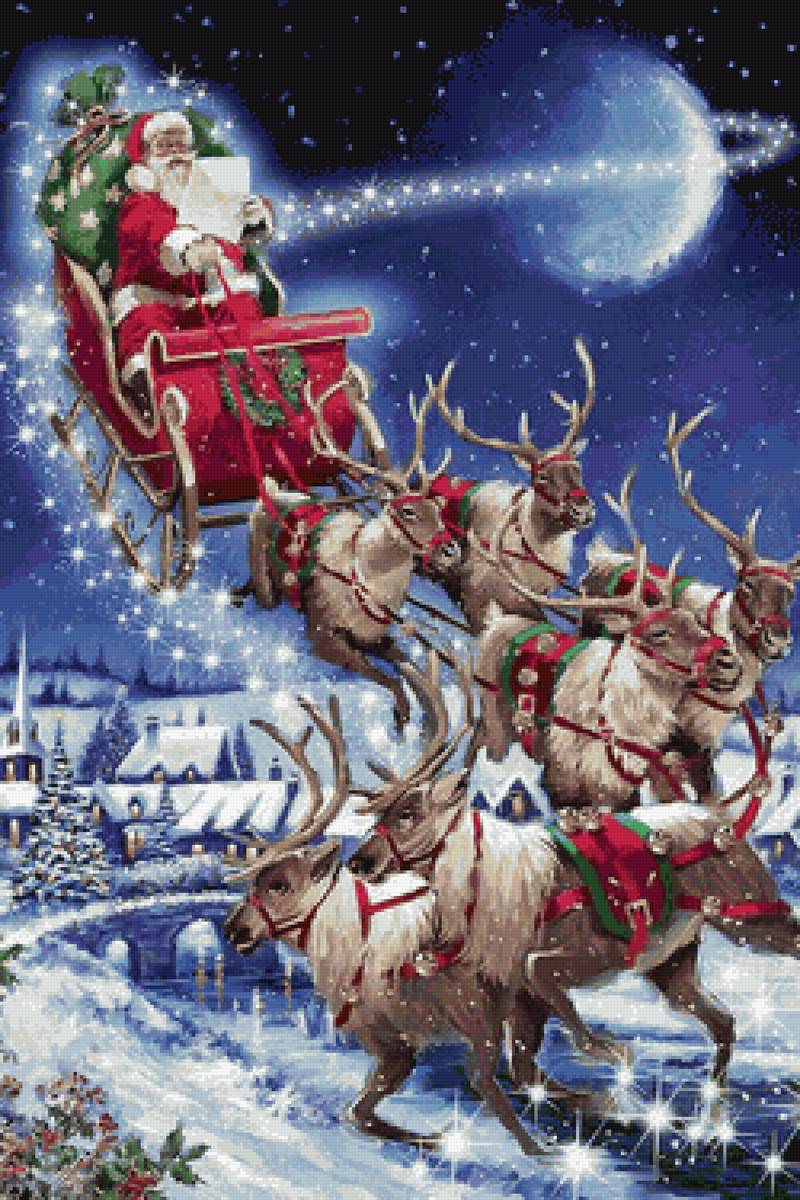 санта - рождество - предпросмотр