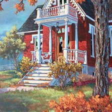 Схема вышивки «Осенний день»