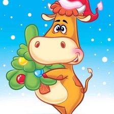 Схема вышивки «Бычок»