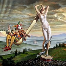 Схема вышивки «Качели любви»