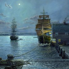 Схема вышивки «Корабль»