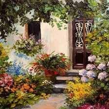 Схема вышивки «Пейзаж»