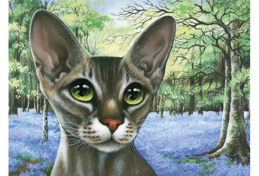 Кот. - живопись. - оригинал