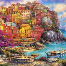 Схема вышивки «Пейзаж»