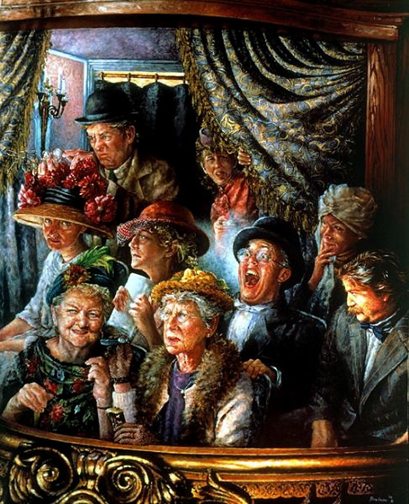 СЬЮЗАН БРАБО. БАЛКОН В ТЕАТРЕ - картины, люди - оригинал