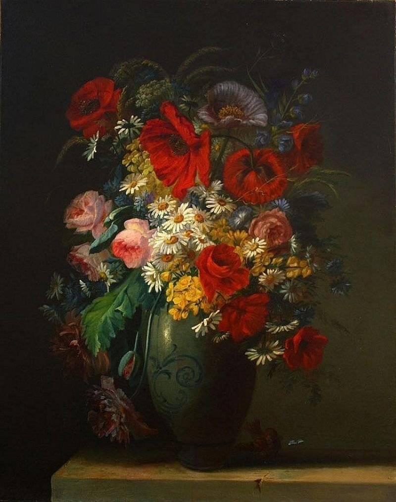 Букет - цветы, картина - оригинал