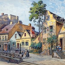 Схема вышивки «Старая улочка»