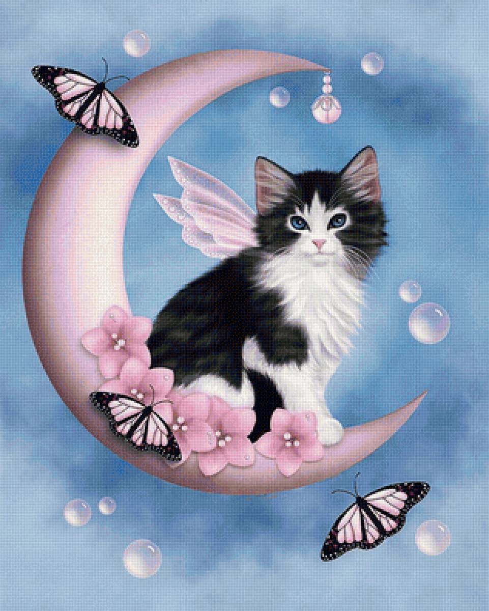 №2228416 - котик на луне - предпросмотр