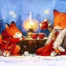 Схема вышивки «Зимушка»