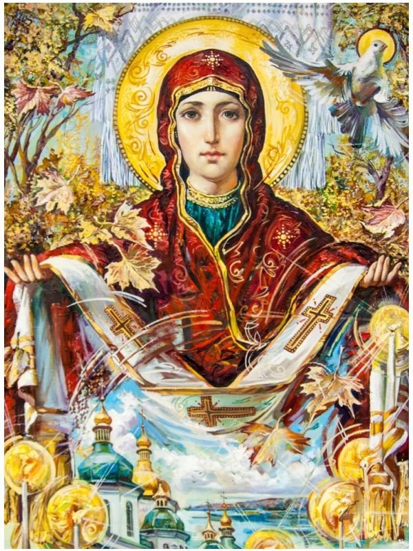 Покров - икона, святые, богородица - оригинал