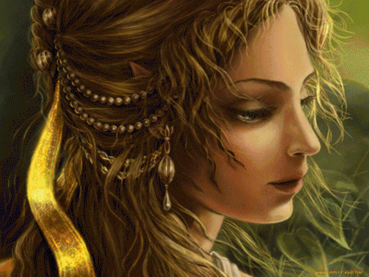 серия эльфы - девушка фентези эльфийка - предпросмотр