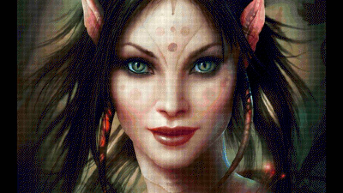 серия эльфы - девушка фентези эльфийка - предпросмотр