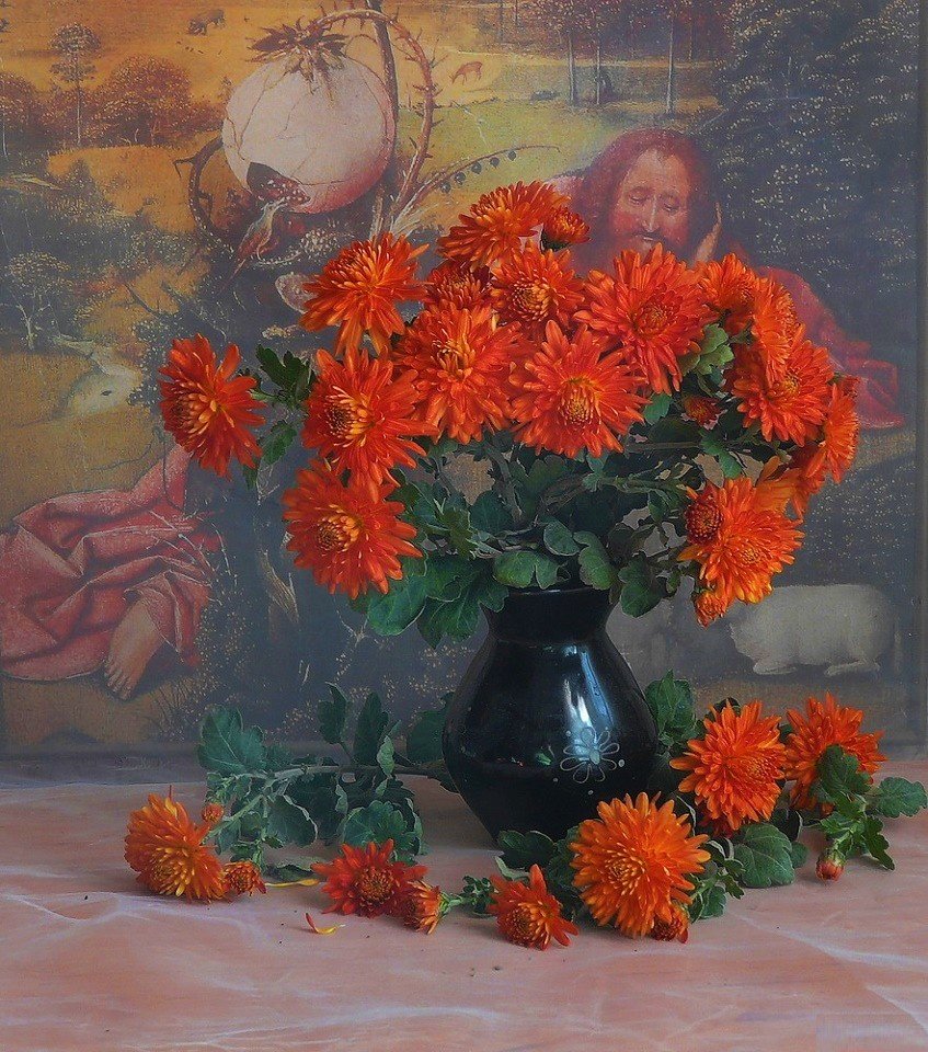 Хризантемы - оригинал