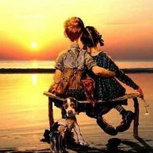 Схема вышивки «свидание.худ.Ровелл»