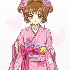 Схема вышивки «Sakura in kimono»