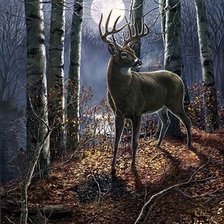 Оригинал схемы вышивки «ОЛЕНЬ» (№2229833)