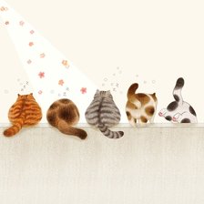 Схема вышивки «Котята»