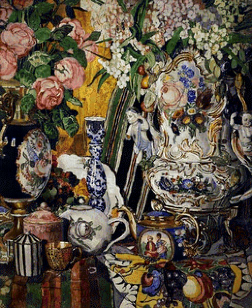 Фарфор и цветы - #фарфор#цветы#натюрморт - предпросмотр