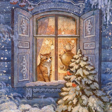 Схема вышивки «Русская зима»