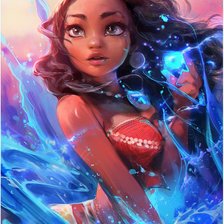 Схема вышивки «Моана»