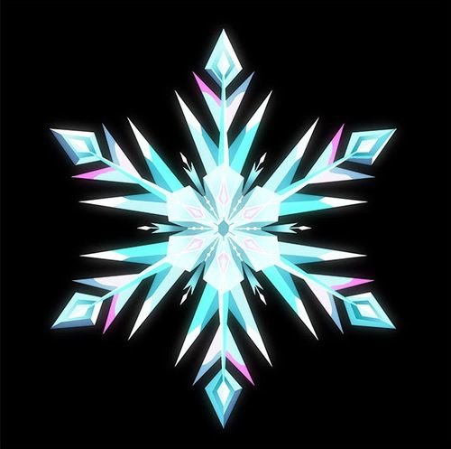 Снежинка Эльзы - снежинка, эльза, холодное сердце - оригинал