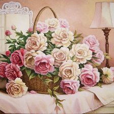 Схема вышивки «rosas»