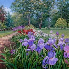 Схема вышивки «пейзаж»