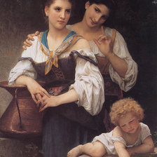 Схема вышивки «Женщины и ребенок»