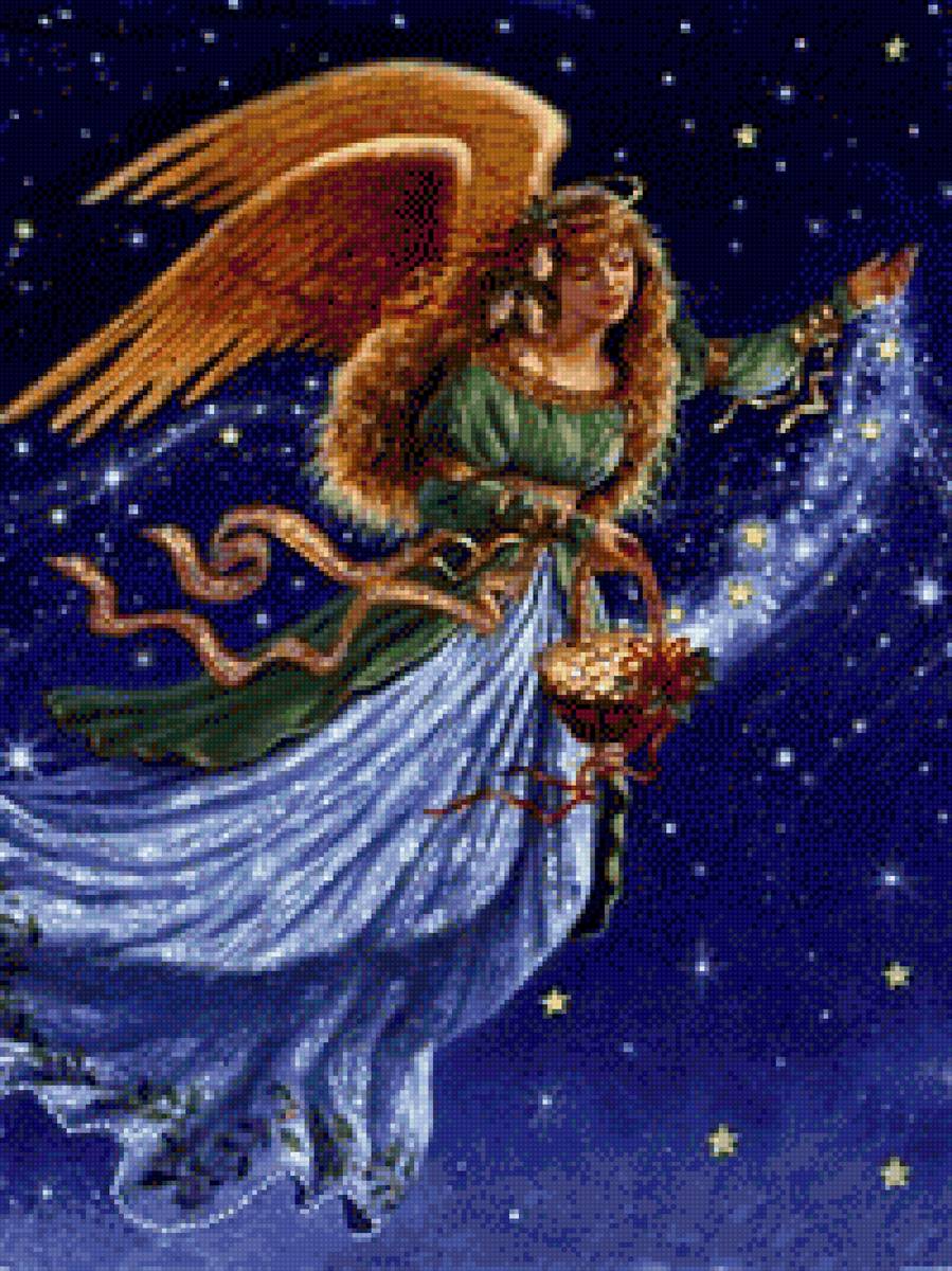 Angel with Basket - angel - предпросмотр