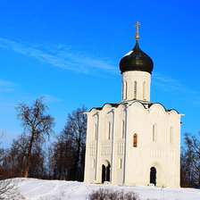 Схема вышивки «Церковь на Нерли_ зима»