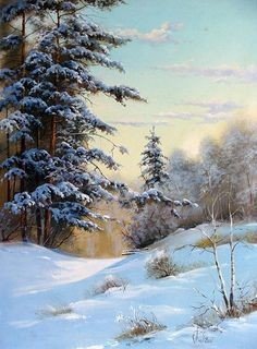Зимний день - лес, природа, зима, пейзаж - оригинал