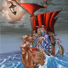 Схема вышивки «Victor Molev. ЯХТА НАХЕС»