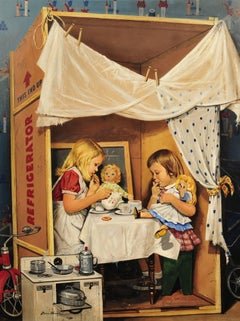 чаепитие.стефан доханос - дети - оригинал