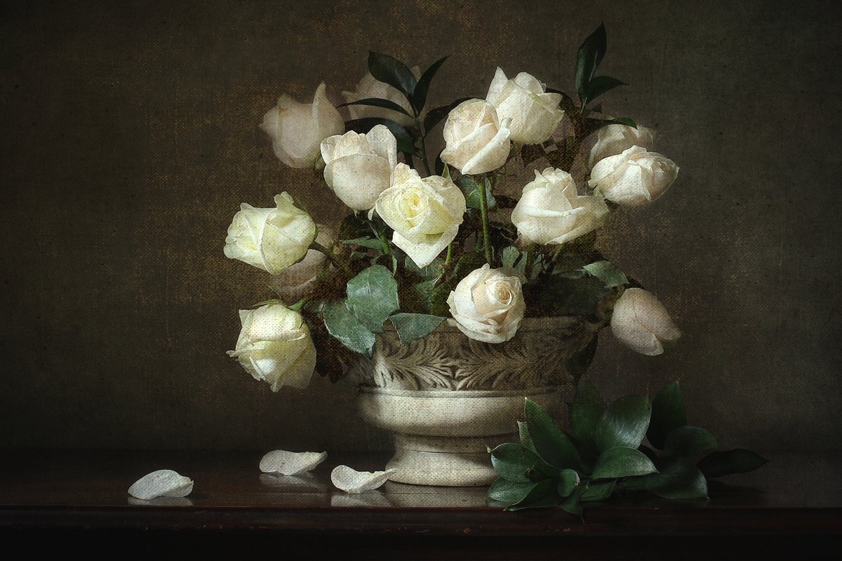 Букет роз - картина, цветы - оригинал