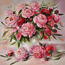 Оригинал схемы вышивки «różowe piwonie» (№2236752)