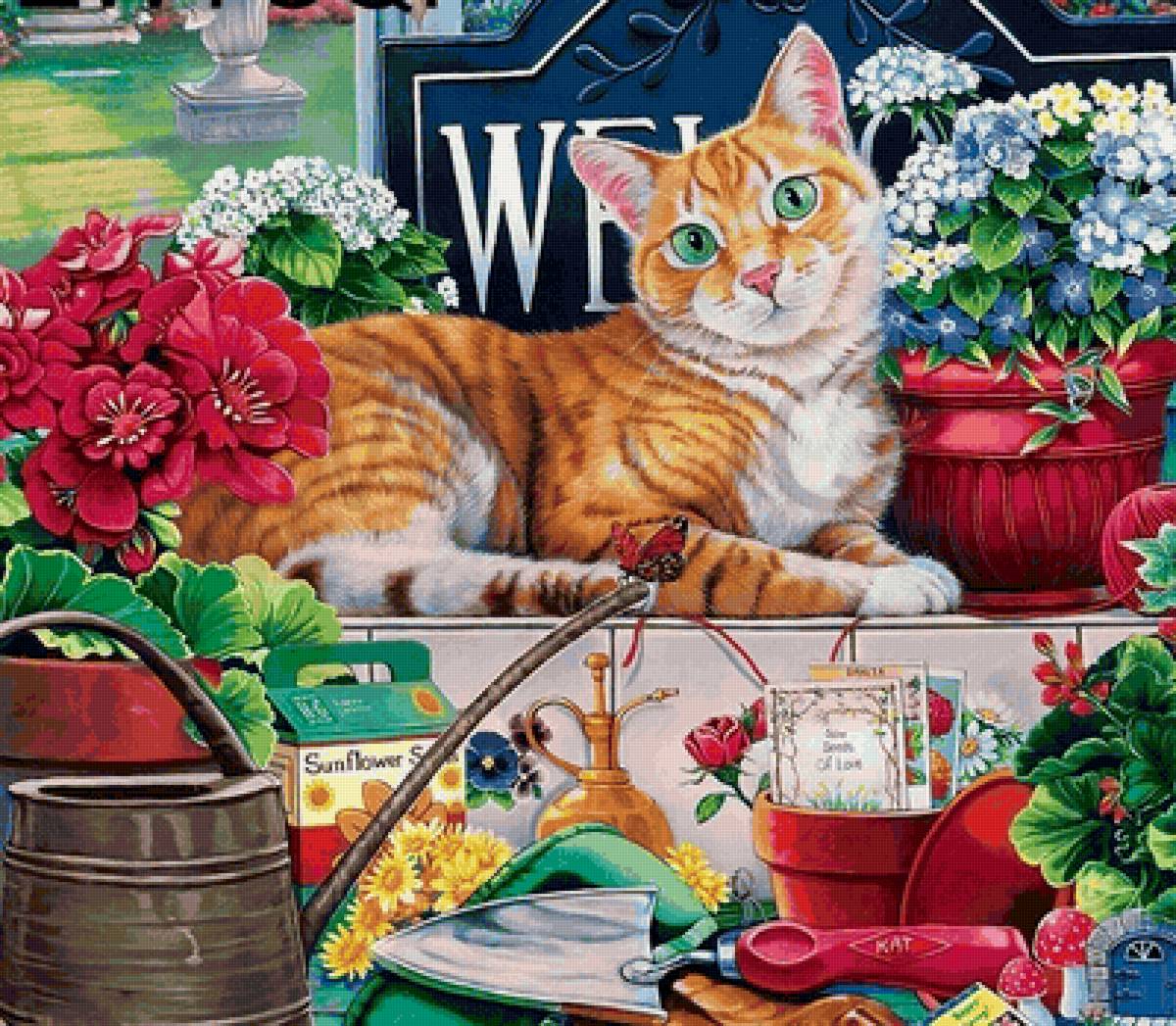 Gato. - animais.flores - предпросмотр