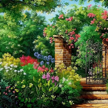 Схема вышивки «Дивный сад»