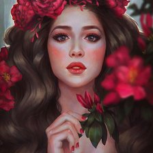 Оригинал схемы вышивки «muchacha2» (№2237413)