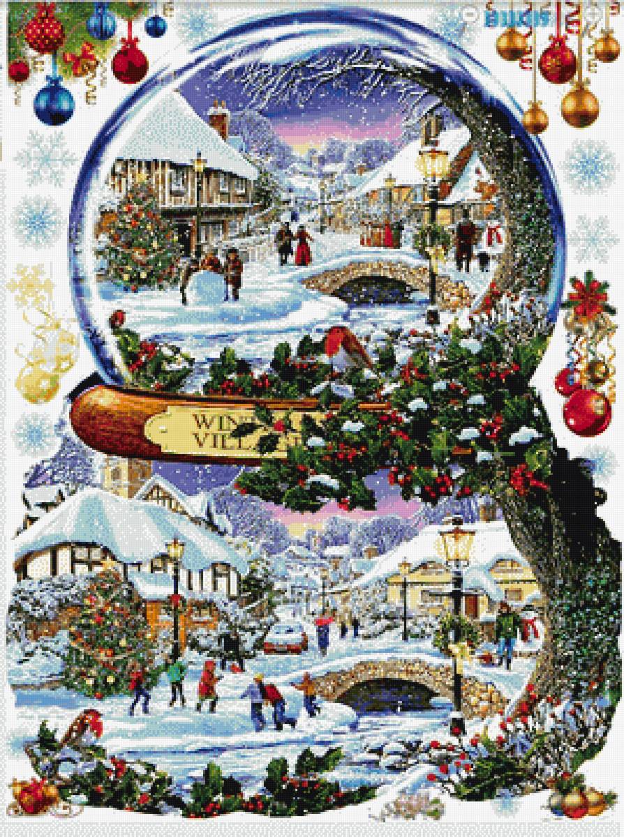 Зимний городок тогда и сейчас - зима, новый год, рождество, город - предпросмотр