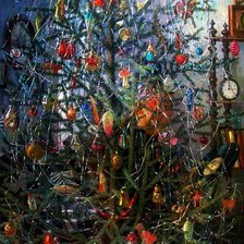 Схема вышивки «Новогодняя ёлка»