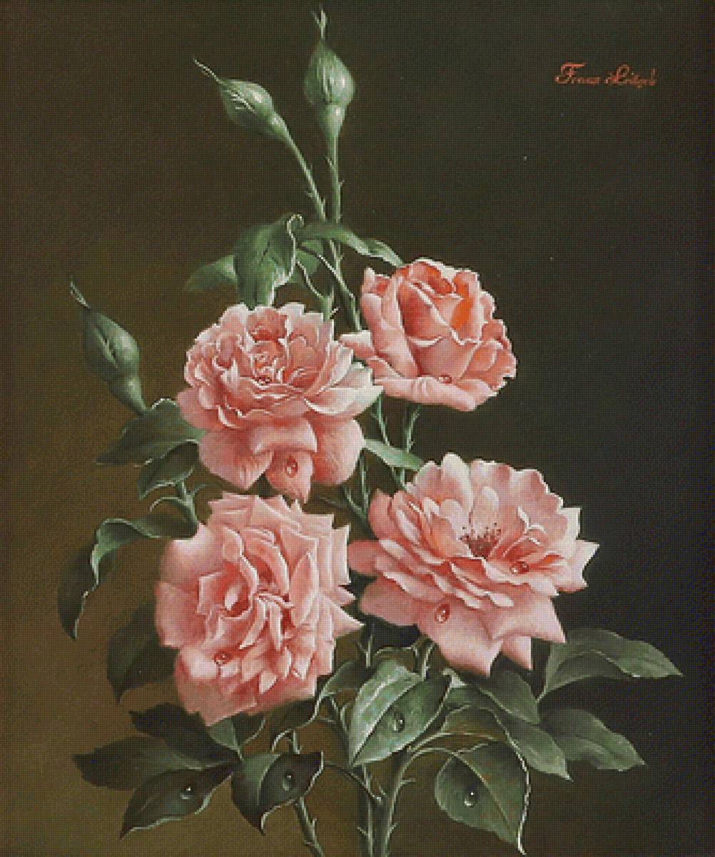 розы - цветы, картина - предпросмотр