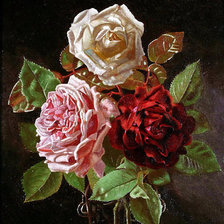 Оригинал схемы вышивки «розы» (№2237840)